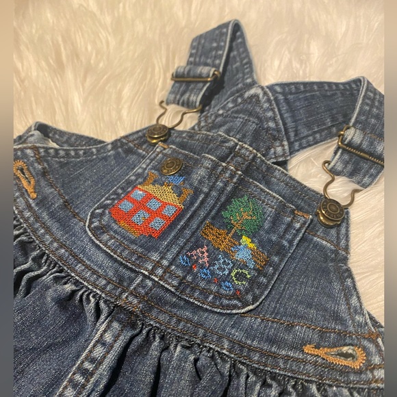 Ralph Lauren 650 Madison Ave denim overall dress - Picture 4 of 6